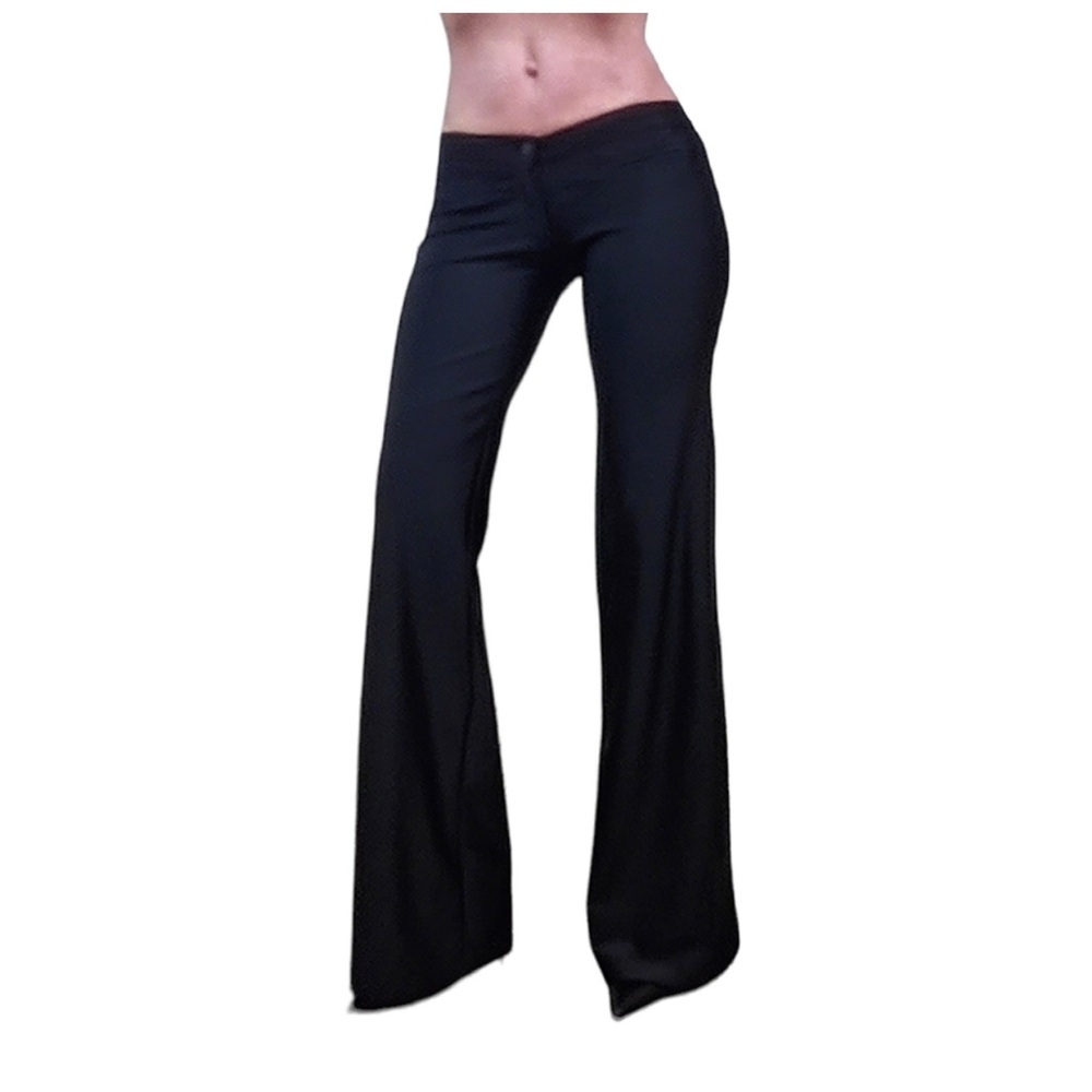 Frankie B Dress Pants Ultra Low Rise Wide Leg Size 4